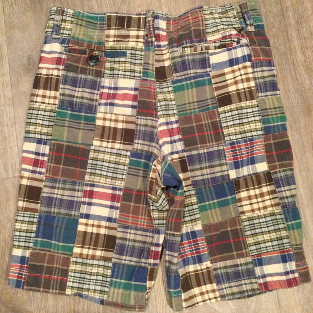 American Eagle Longer Length Patchwork Shorts 34 - image 2